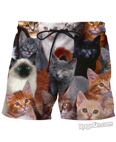 Cat Collage Board Shorts