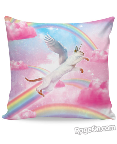 Fly High Kitty Couch Pillow