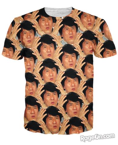Jackie Chan WTF All Over T-Shirt
