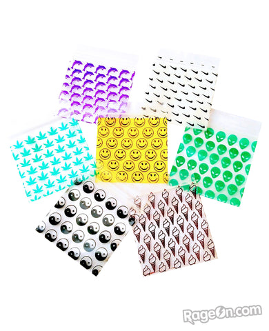 Assorted Printed Stash Baggies