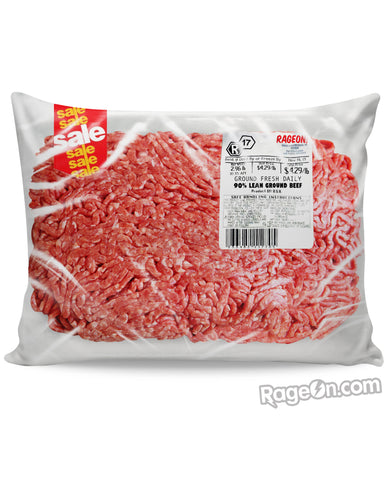 Ground Beef Pillow Case
