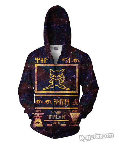 Ancient Mew Limited Edition Black Zip-Up Hoodie *Ready to Ship*