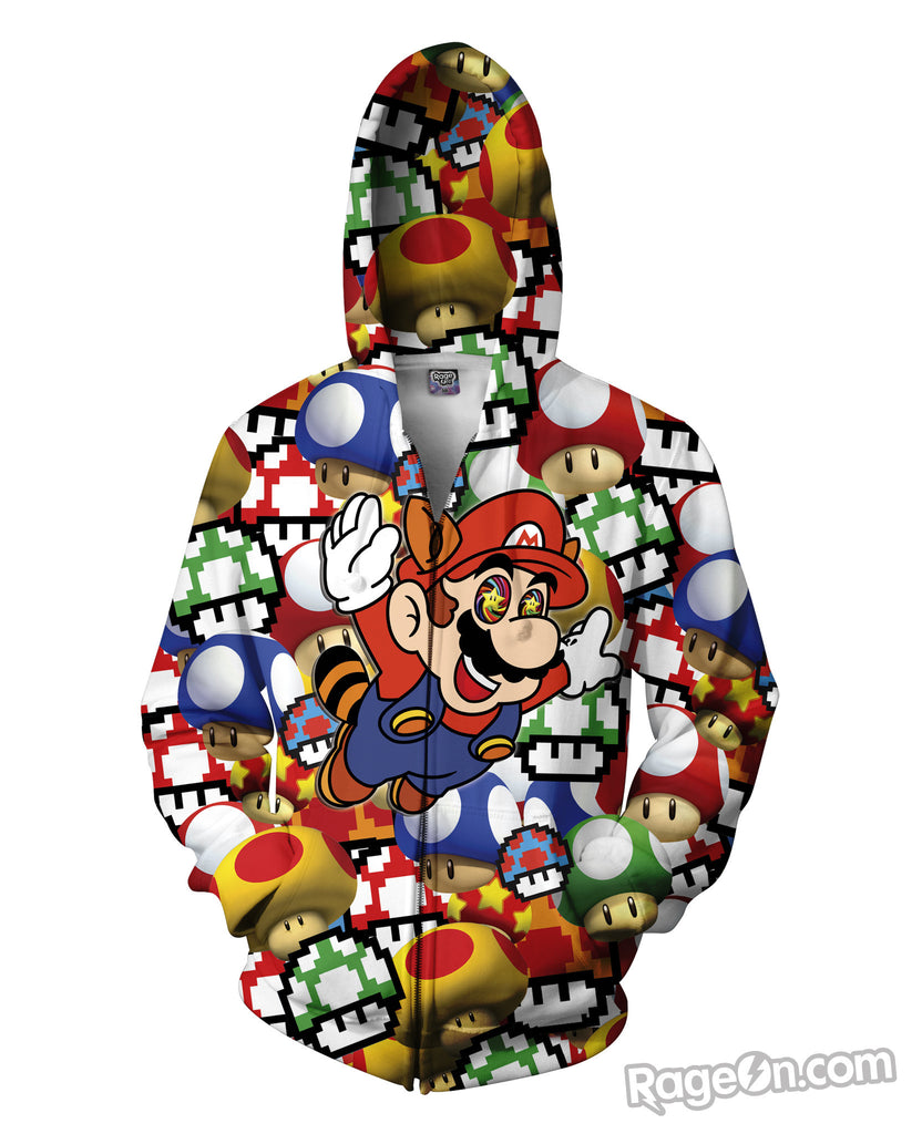 Mario zip up new arrivals hoodie