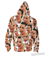Crying Kim Zip-Up Hoodie
