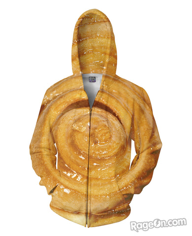 Cinnabon Cinnamon Roll Zip Up-Hoodie 