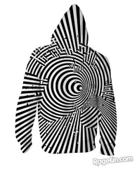 Drippy Maze Zip-Up Hoodie