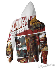 Comic Cowboy Zip-Up Hoodie