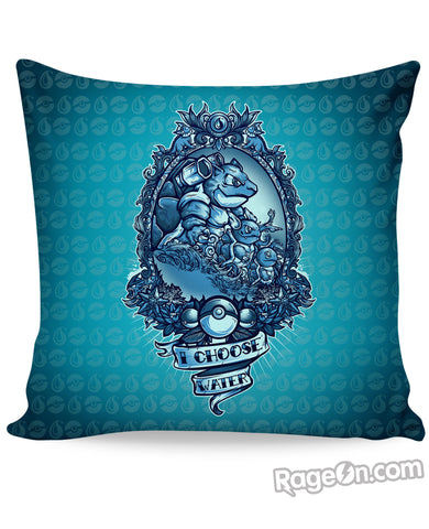I Choose Water Couch Pillow