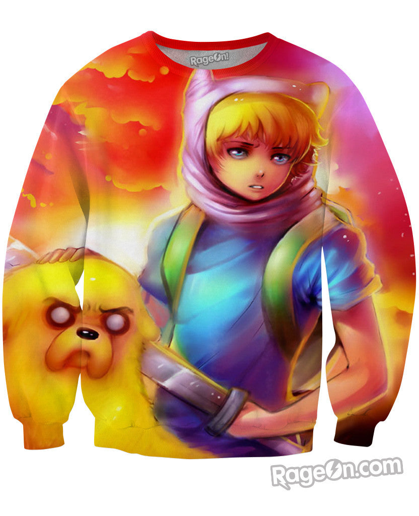 Finn and Jake Crewneck Sweatshirt