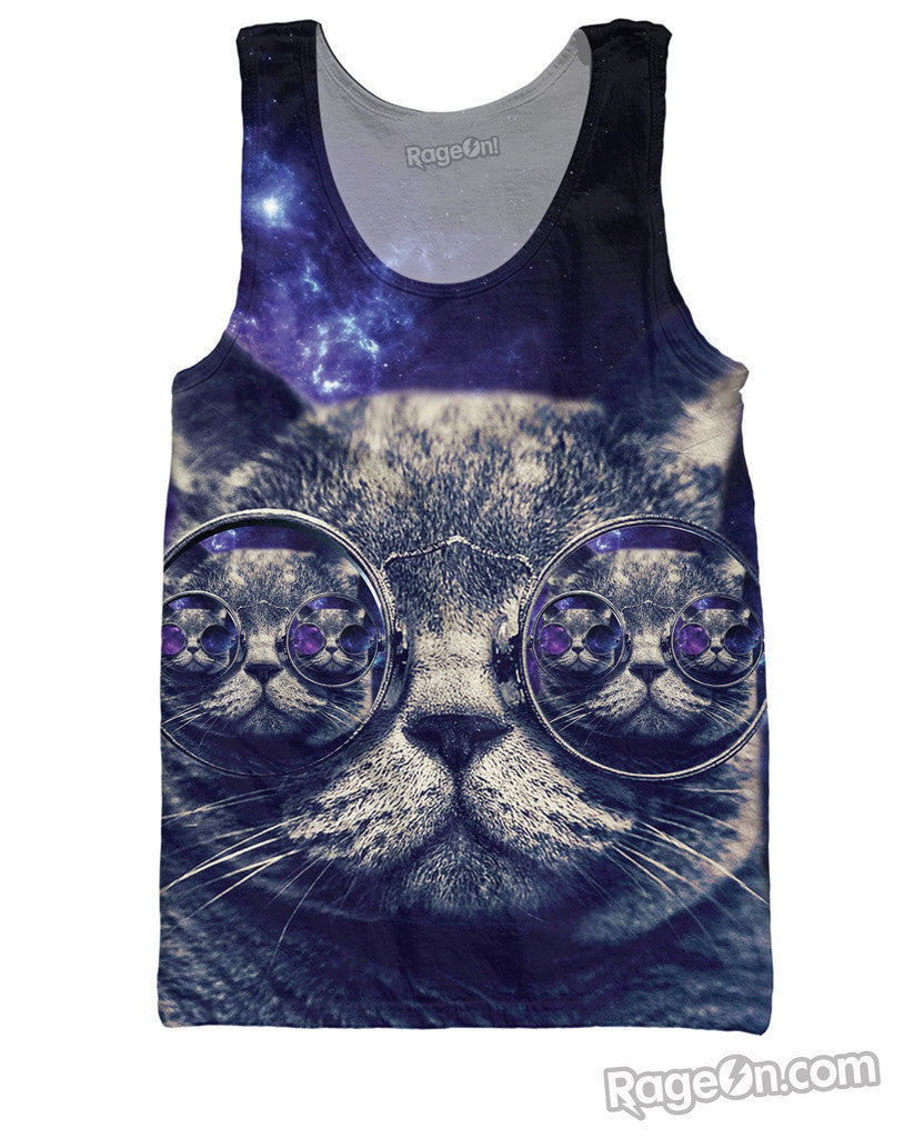 Hipster Cat Tank Top *Ready to Ship*