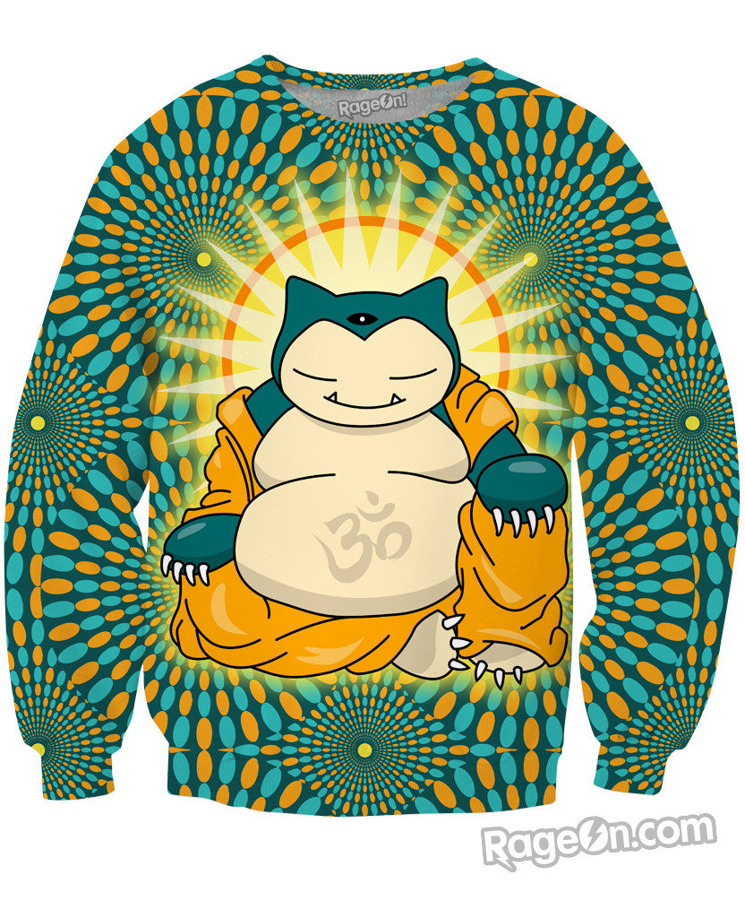 Buddha Snorlax Crewneck Sweatshirt