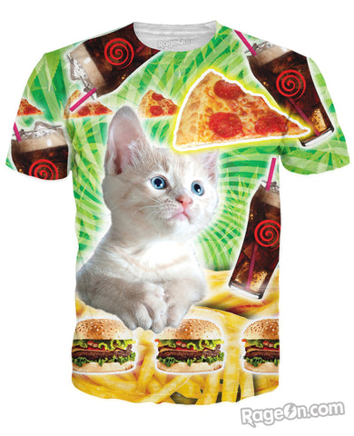 Fast Food Cat T-Shirt