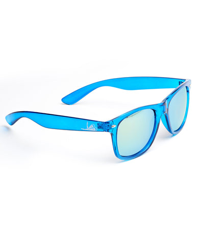 Golden Eye Blue Logo Sunglasses