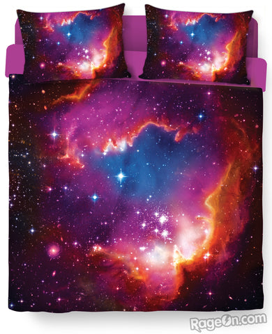 Cosmic Forces Bed Duvet Cover and Pillow Case Combo