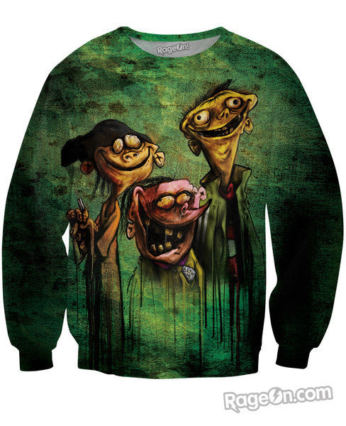 Ed, Edd n Eddy on Bath Salts Crewneck Sweatshirt *Ready to Ship*