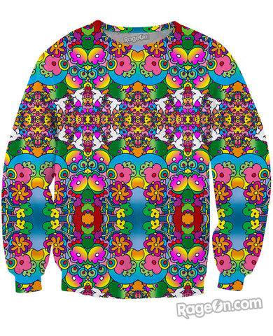 Doves & Flowers Crewneck Sweatshirt