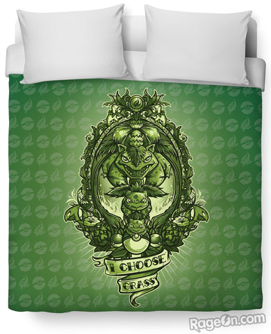 I Choose Grass Duvet Cover