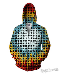 Who's That Pokemon Zip-Up Hoodie