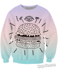 Burger Punx Crewneck Sweatshirt