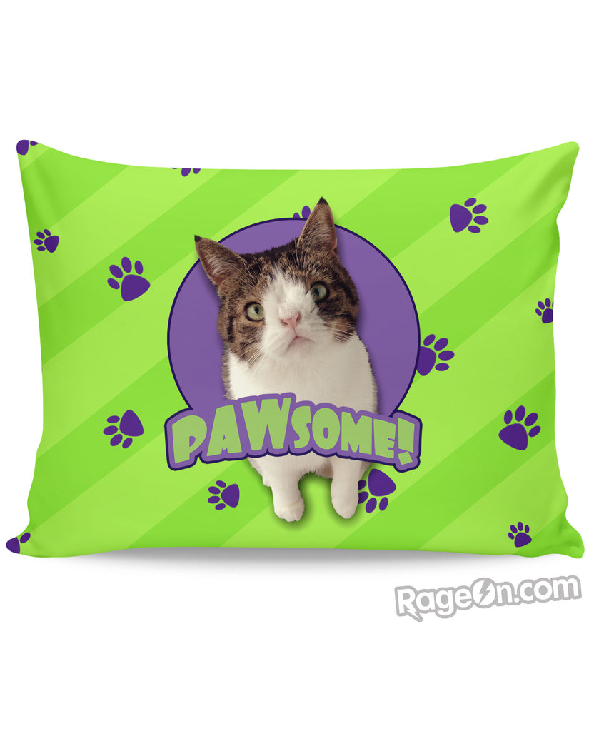 PAWsome Green Pillow Case