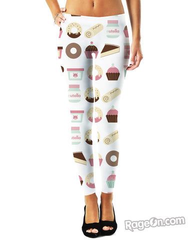 Cupcakes Pattern Leggings