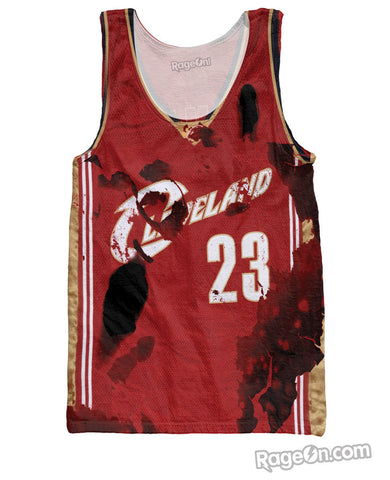 Burnt Lebron Jersey Tank Top *Ready to Ship*