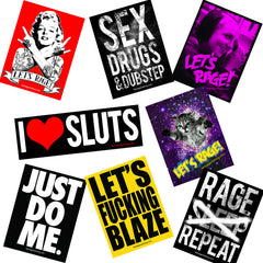 Festival Grab Bag Pack: 2 Shirts, 1 Tank, Hat, Wristband, 8 Stickers!