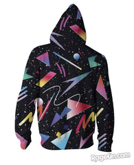 Galaxy Shapes Zip-Up Hoodie